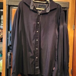 Men's Black Casual Button Down Shirt
